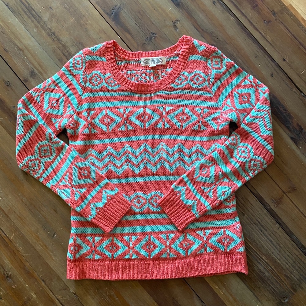 Pink Rose Sweater  Size Small